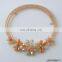 Beaded Choker Necklace with Flower
