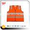 Hi vis pink reflective safety vest with pockets with BSCI