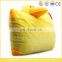Yellow duck feather animal foldable blanket pillow