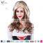 new fashion sexy ladies party wig two tone colors blonde machine made synthetic wig