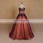 Transparent patterns of lace birthday party dress evening party dress