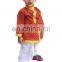 Indian kids Om Print Saffron Dhoti Kurta, Boy's Traditional Angrakha Set, Dhoti suit, kids baby wear, Ethnic dress.