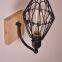 Wood & Iron material Wall Lamp