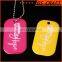 Fashion various colors custom epoxy dog tag with logo printed