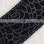 Top hot design fashion black velvet heat rose flower printing trim tape