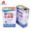 1L square printed packaging tin can for oil paint