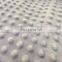 100% polyester super soft plush warp knitted Minky Dot Fabric for baby