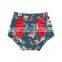 Serpentine pattern pink flower and frilling Baby Girls Short Pants Summer loose pants wholesale