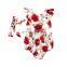 Infant Flower Pearl Sleeve Bodysuit And Headwrap Newborn Baby Clothes Baby Bubble Rompers