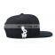 Customize Flat Brim Bulk Plain Black Plain Snapback Hat