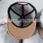 Custom Brown Round Brim Melton Wool Snapback Cap Bulk