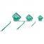 Multi-size green aquarium accessories with plastic handle fishing nets