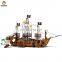 New arrival children wooden pirate water slides aqua park