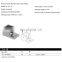 Square Shape Slot Tube Aluminum U Channel Pipes with Stainless Steel Satin Polish