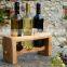 Custom logo and color wooden wine bottle rack, stand wood wine holder