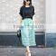 Plus Size 2015 New Arrival Fashion Cotton Women Midi Skirt Models