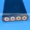 Flat travelling cable rubber festoon cable with steel wire