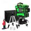 Rotary level laser line with tripod 3D line laser 12 Lines green beam leveler