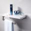 stainless steel bathroom shelf with toilet paper holder / wall mounted bathroom shelf / bathroom accessory