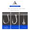 Mustad 10814TTP new style  stainless steel 4X strong strengthen mustard  fish hook for deep sea fishing