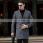 Customize 2021 fall/winter plus size men's mid-length woolen coat suit collar wool windbreaker casual jacket