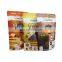 Juren top zip plastic bag/round bottom plastic food packaging bag/stand up pouch bag for meat,pork,beef,sea food