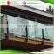 aluminum post frameless tempered glass railings