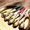 5 Spoons Gift Dining Full Flatware Travel Gold Utensil Stainless Steel Luxury Spoon Set Cutlery