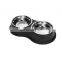 sublimation ceramic plastic portable aluminium silicone heavy duty melamine tilted designed dog bowl