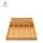 Adjustable Cutlery Tray Storage Box Drawer Style Modern Color Feature Eco Material Origin Tableware Type bamboo