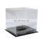 Black Base Clear Acrylic Baseball Display Mirror Box  Acrylic Helmet Display Showcase