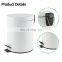 BSCI Factory embossed pedal bin free standing cleaning tool toilet brush two pieces set