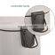Hot selling round stainless steel trash can with soft closing 5L powder coating trash bin Large Comfortable pedal dustbin