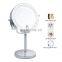 Double-sided Stainless Steel 1X/3X/5X Cosmetic Mirror Vanity Table With Led Light Makeup Mirror LED Cosmetic Makeup Mirror
