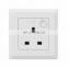 Smart Power One Outlet Receptacle Zigbee Wall Socket UK Small BMS System Zigbee Socket