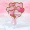 Romantic Cake Decoration Happy Birthday Love Heart Card for Baking Birthday Party Celebration Plug-in Cake Topper