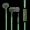 Popular hot sale micro earpiece glowing headphones led light earphones