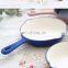Enamel cast iron pan pan steak fryer household non-stick old iron pan 26cm uncoated