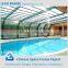 Custom stainless steel fabrication for swimming pool roof