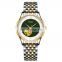 Diellea Men's mechanical automatic jade gold watch genuine business luxury Sapphire watch Waterproof 6032