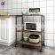 Cheap Roll Kitchen Island Trolley With Warm Plates Baskets Drawer