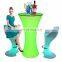 modern lounge bar furniture /Light Up LED Bar Cocktail Table For Party Event Nightclub Wedding Bar Use