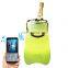 LED Light Wireless Waterproof Party Outdoor rechargeable cordless Portable plastic music speaker with led lighting