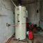 What is the heating area of the gas-fired hot water boiler and 120kw gas-fired boiler in Lithuania?