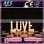 ACS lovely colorful acrylic led giant love letter