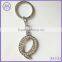 zinc alloy key chain rhinestone alphabet letter B key ring