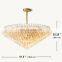 Exquisite Modern Luxury Diamond-Cylindrical Crystal Pendant Chandelier for Living Dining room Kitchen Island Foyer Bedroom