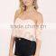 2016 Off Shoulder Pink Lace Crop top