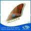 High Maneuverable Epoxy Resin Fiberglass Central Fin, Fcs/Future Honeycomb Fin, Durable and Economy Wooden Rear Fin