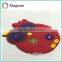 Cheap silicone embossed images logo rubber mat